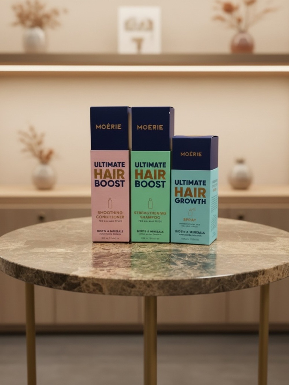 🌿 NEW IN BOX Moérie Ultimate Hair Boost 3-Piece Hair Care  🌿